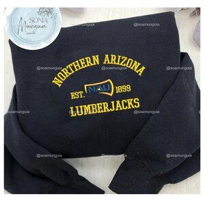 Northern Arizona Lumberjacks Embroidered Sweatshirt | NCAA Crewneck College 1899